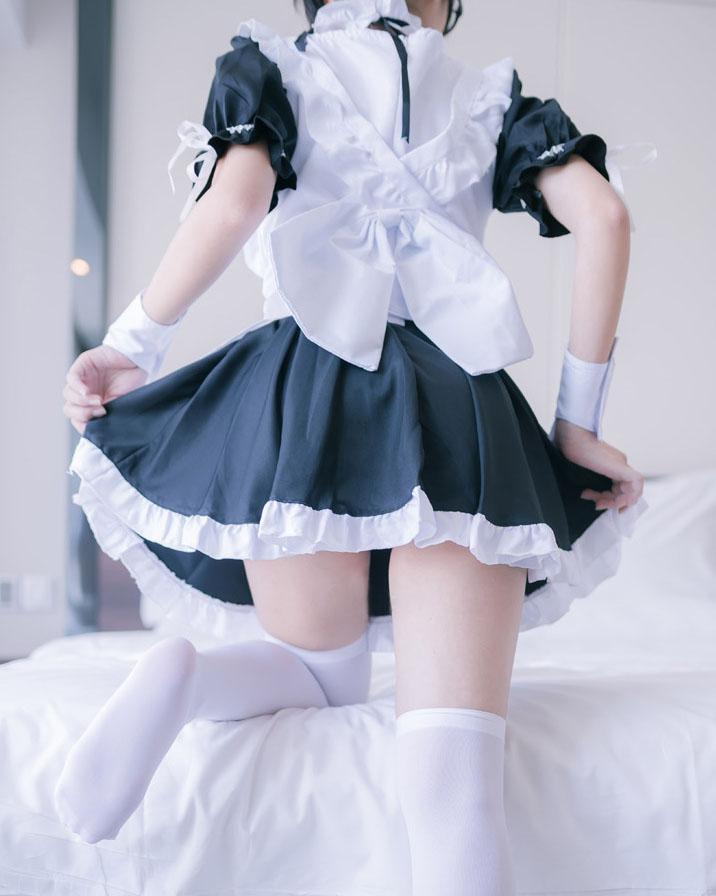 Japanese Kawaii Casual Black White Maid Dress SD00080 – SYNDROME - Cute