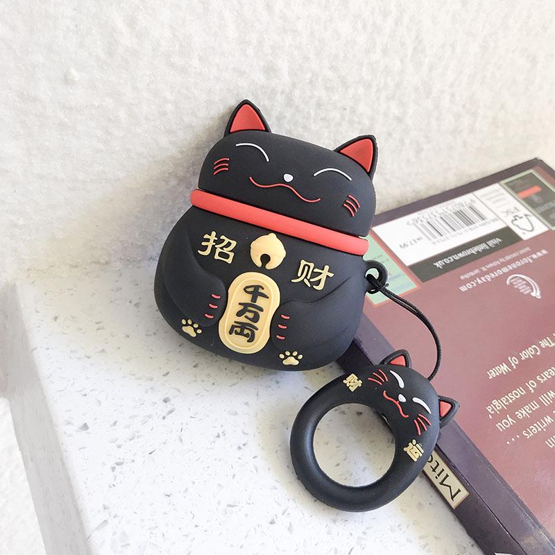  Chinese  Lucky Cat  Airpods Case  SD01246 SYNDROME Cute 