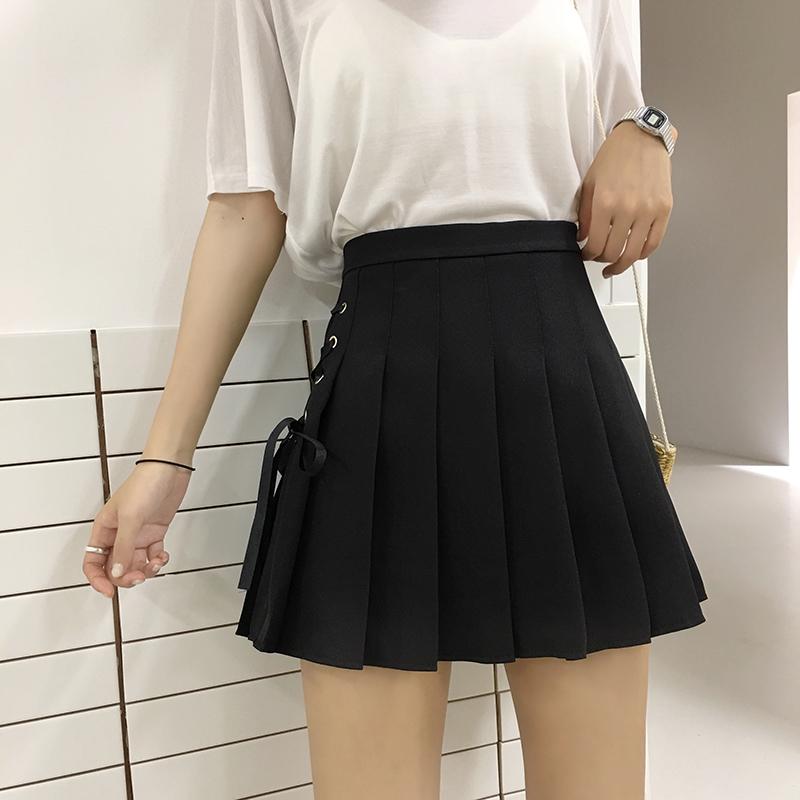 Kawaii Ruffle High Waist Heart Belt Skirt – Youeni