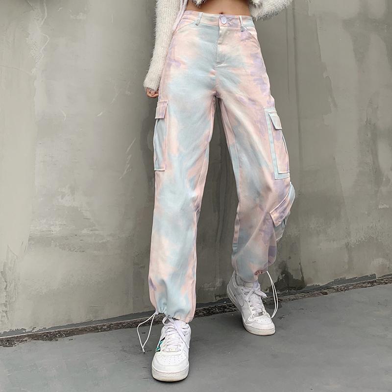 White Baggy Street High Waist Pants SD00691