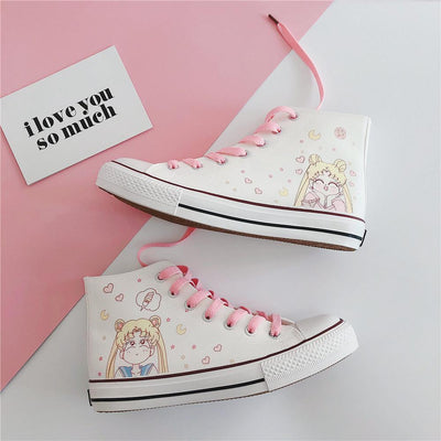 kawaii pink shoes