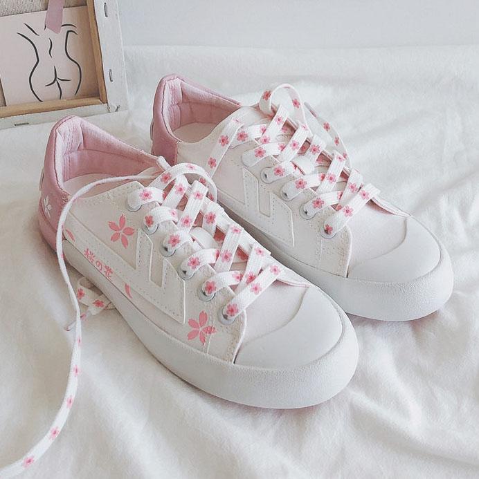 Japanese Harajuku Summer Sakura Blossom Sneakers SD00662 – SYNDROME ...