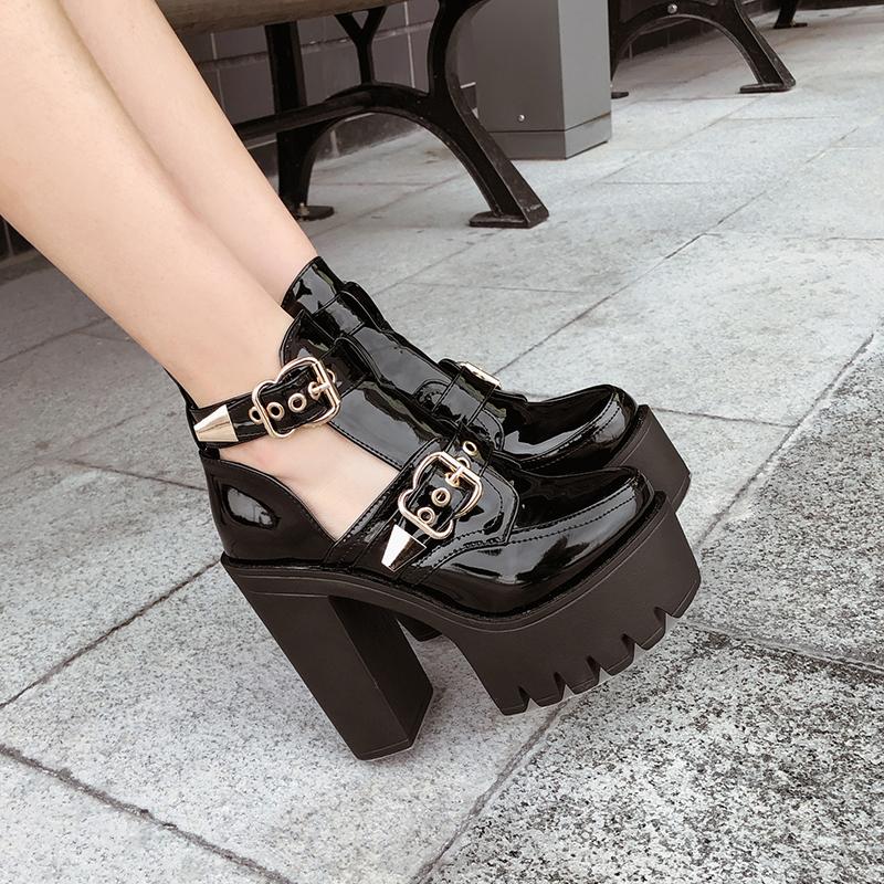 Korean Summer Shiny Strap High Heel Shoes SD00551 – SYNDROME - Cute ...