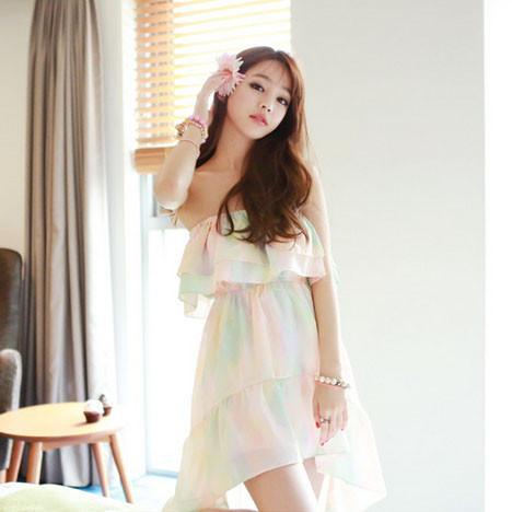 Korean Summer Pastel Chiffon Beach Dress SD02478 – SYNDROME - Cute ...