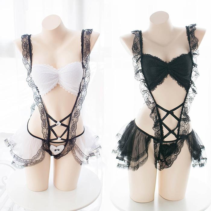 SEXY HEART KEY HOLE CHEST LACE LINGERIE – LoltiaBB