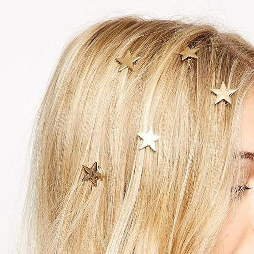 star hair clips