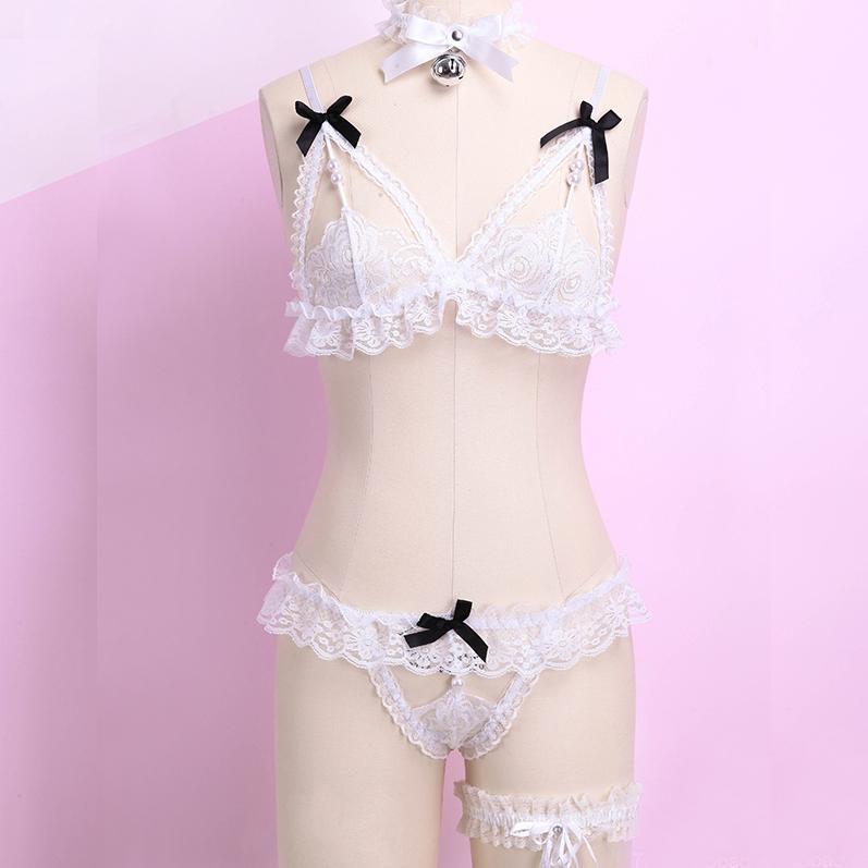 Japanese Women Lingerie Set Bdsm Clothing Lace Ruffle Sex Underwear Kawaii  Costume Garter Maid Transparent Exotic Sleepwear From Gam_hg, $23.96