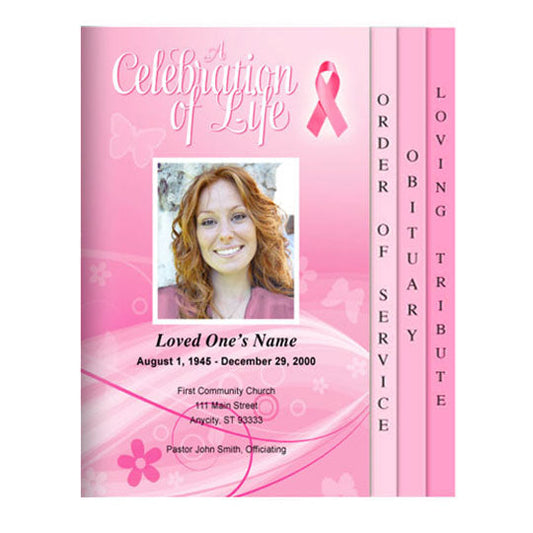 Photo Cancer Awareness Ribbon (Any Color) – The Funeral Program Site