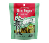Pickles - Three Pepper Chips Snack Pack von SuckerPunch kaufen | Gurken Chips mit Schärfe aus drei Chili-Sorten | Ideal für Burger, Sandwiches | EU-weiter Versand