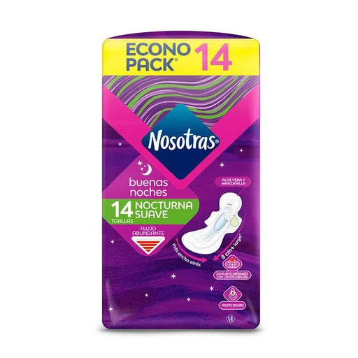 Nosotras Invisible Feminine Pads Soft Protection & Confidence