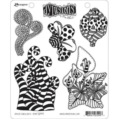 Tim Holtz Cling Stamps Floral Trims