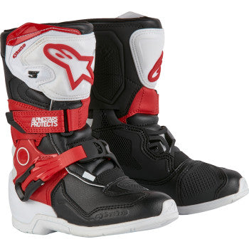 ALPINESTARS Kids Tech 3S Boots - Red/Black/White - US 10 2014524-2030-10