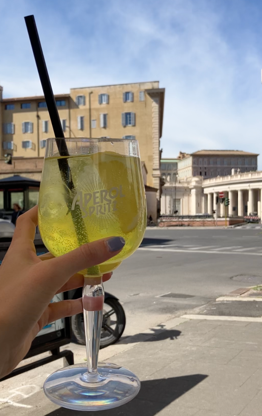 Limoncello Spritz in Rome, Italy