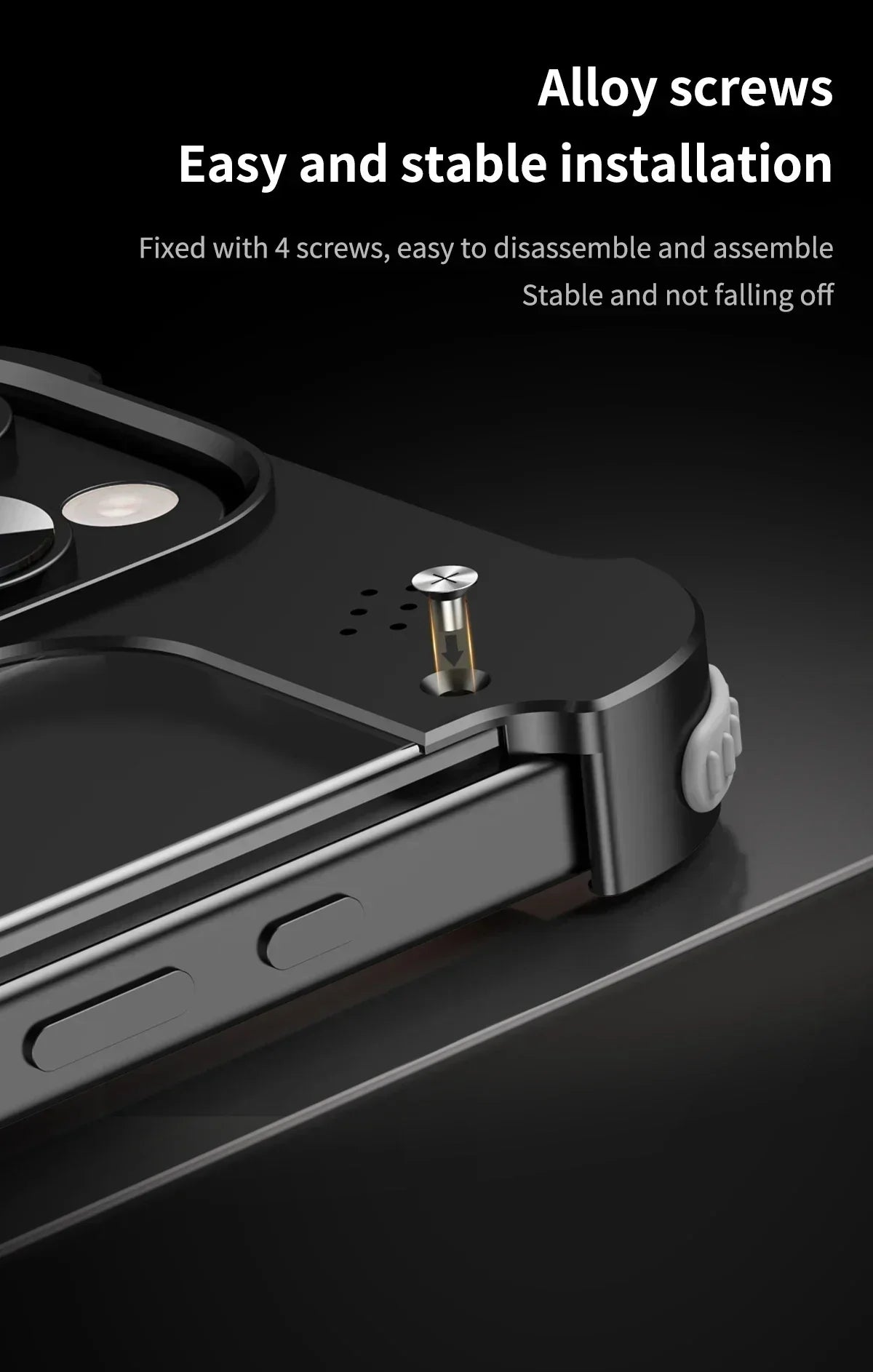 Metal Frame Magsafe 360° Holder Phone Case For iPhone 16 15 14 13 Pro Max 16plus Aluminum Frameless Transparent PC Bumper Cover - A store full of imaginative ideas 