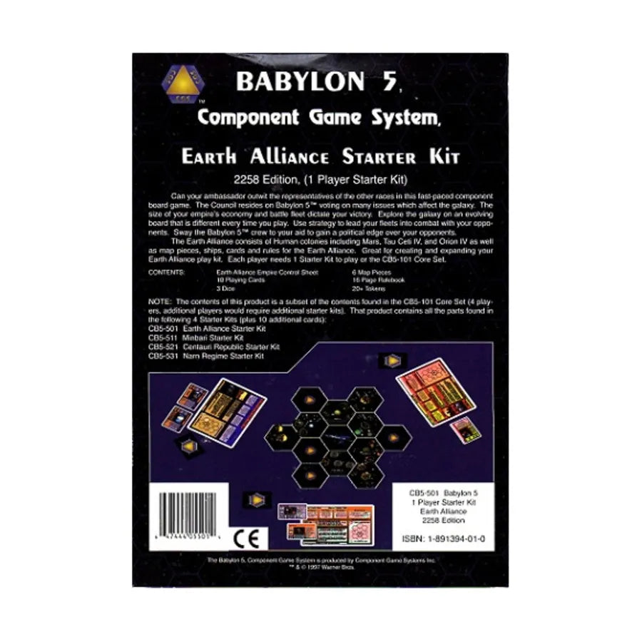 Babylon 5 Component Game System: 2258 Starter Kit - Earth Alliance preview image