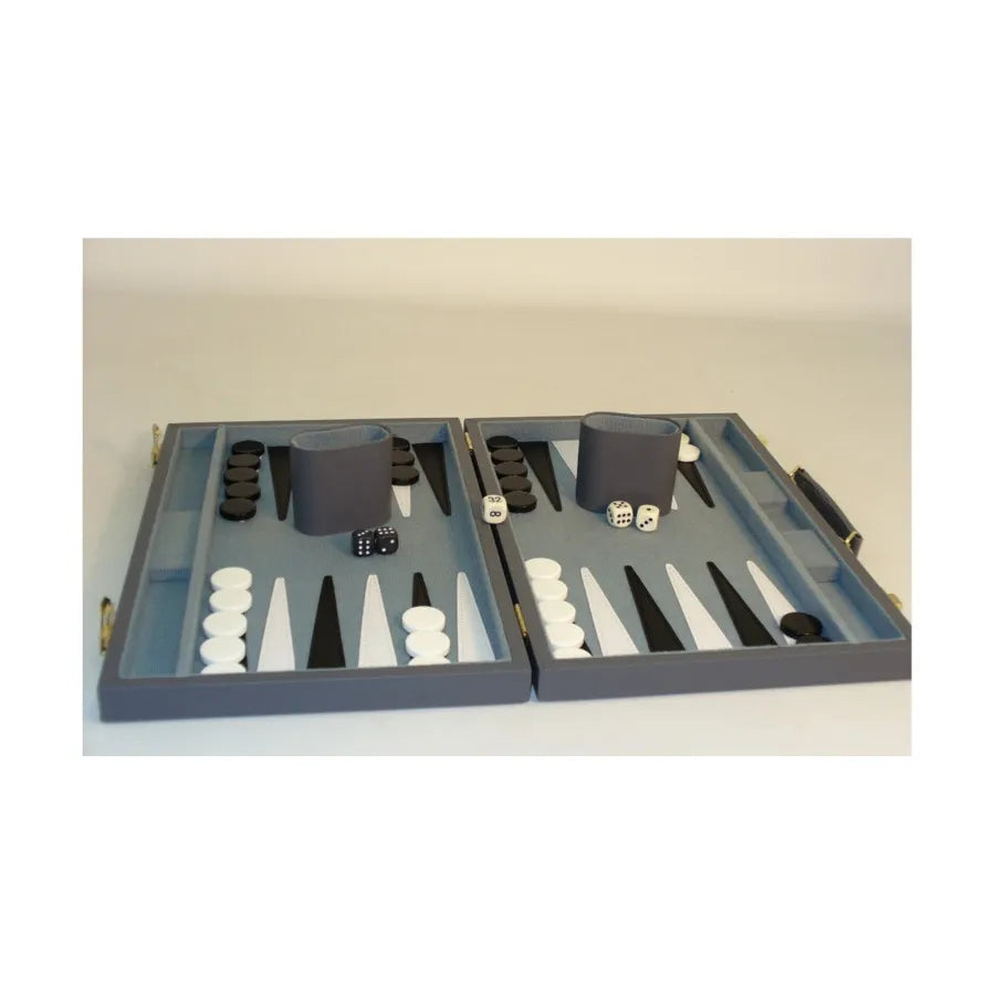 Backgammon Set w/Grey Vinyl Case product image