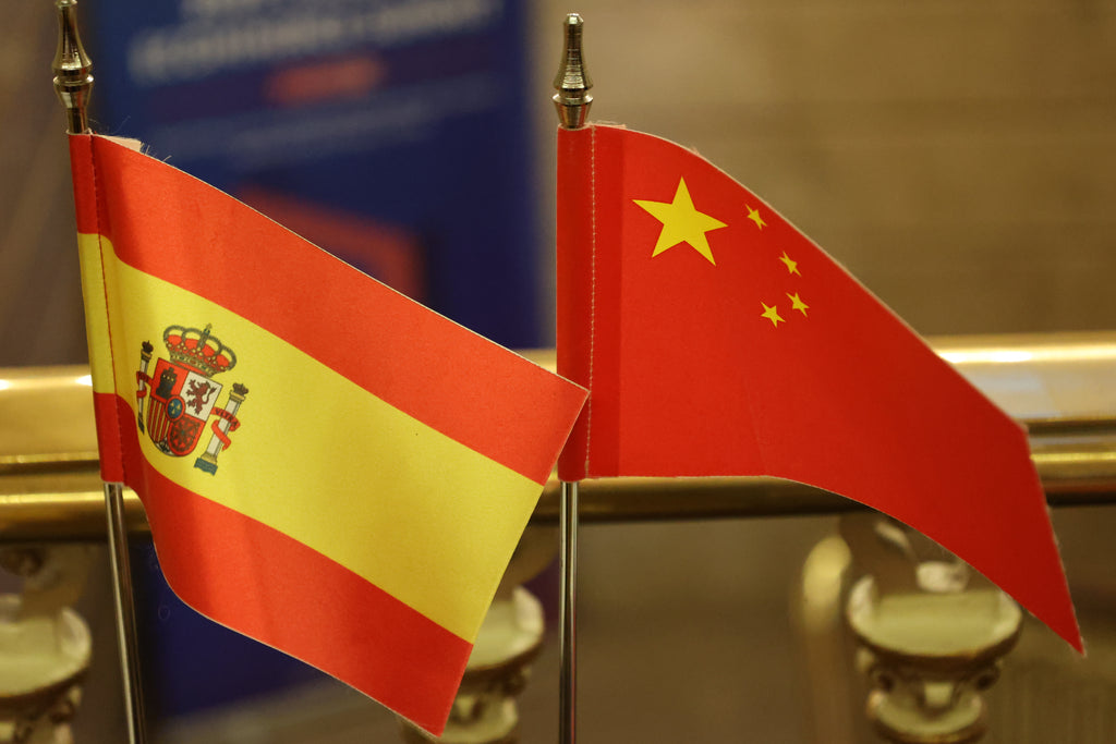 Banderas de China y España