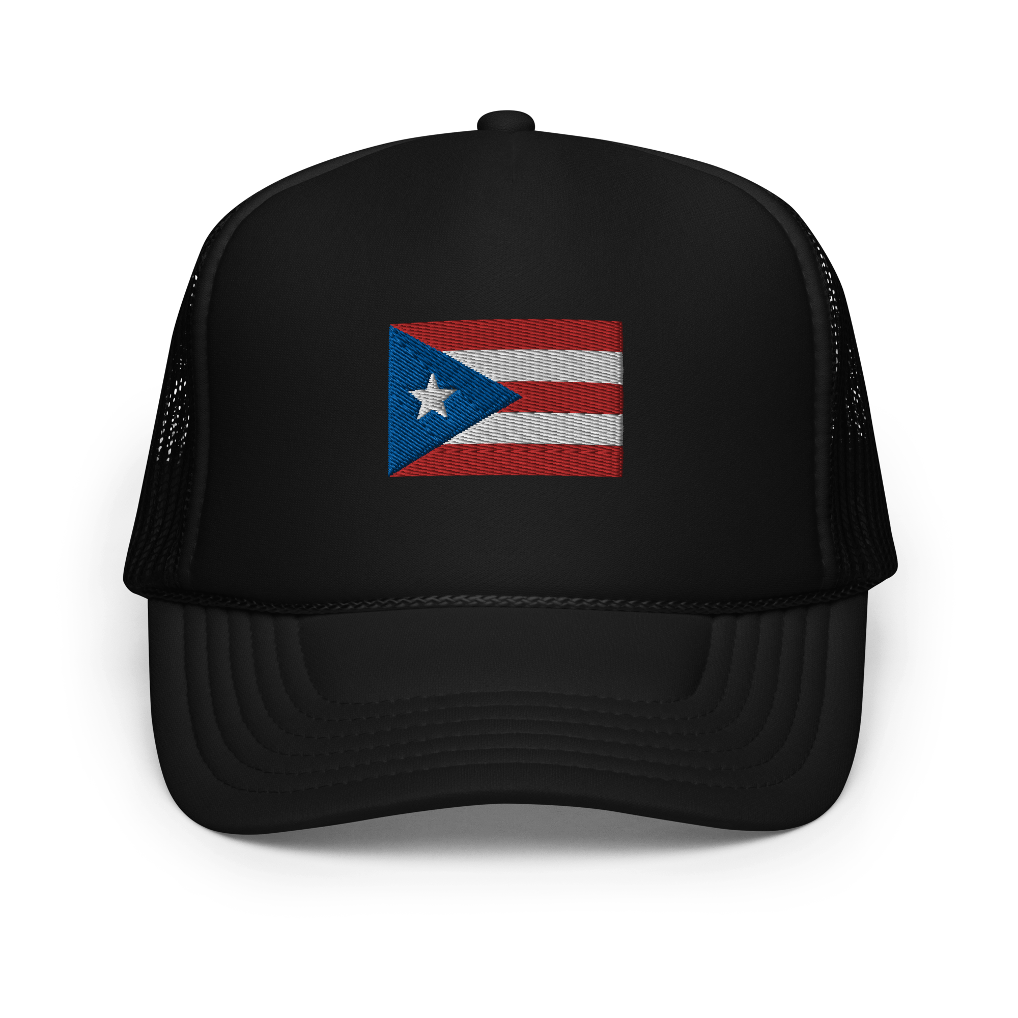 PR Flag embroidered trucker hat – Boricua-Shop