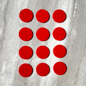 Felt Dots - Red (12 pack) - Autumn's Adorables - Black Felt Dots