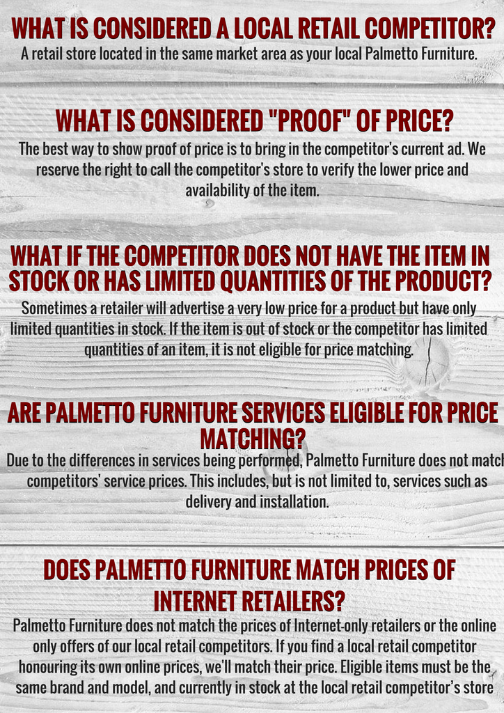 Faq Palmetto Furniture