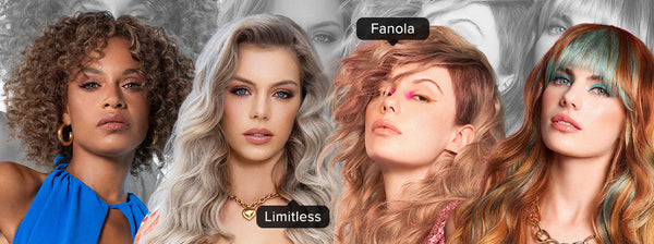 Images of models from Limitless and Fanola