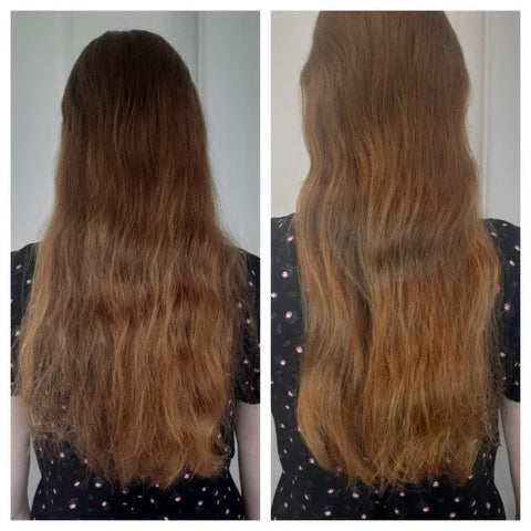 Milk_Shake Leave in conditioner before and after