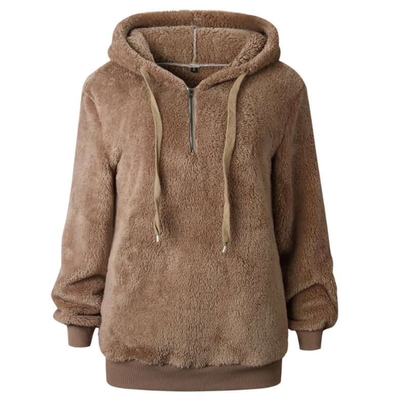 plush pullover hoodie