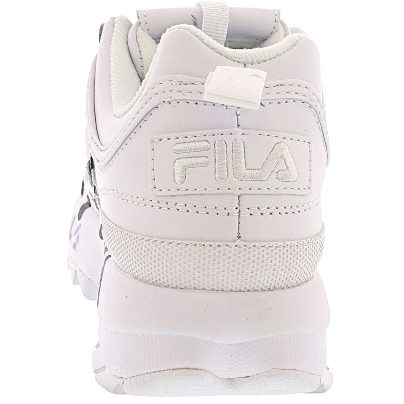 fila disruptor script silver