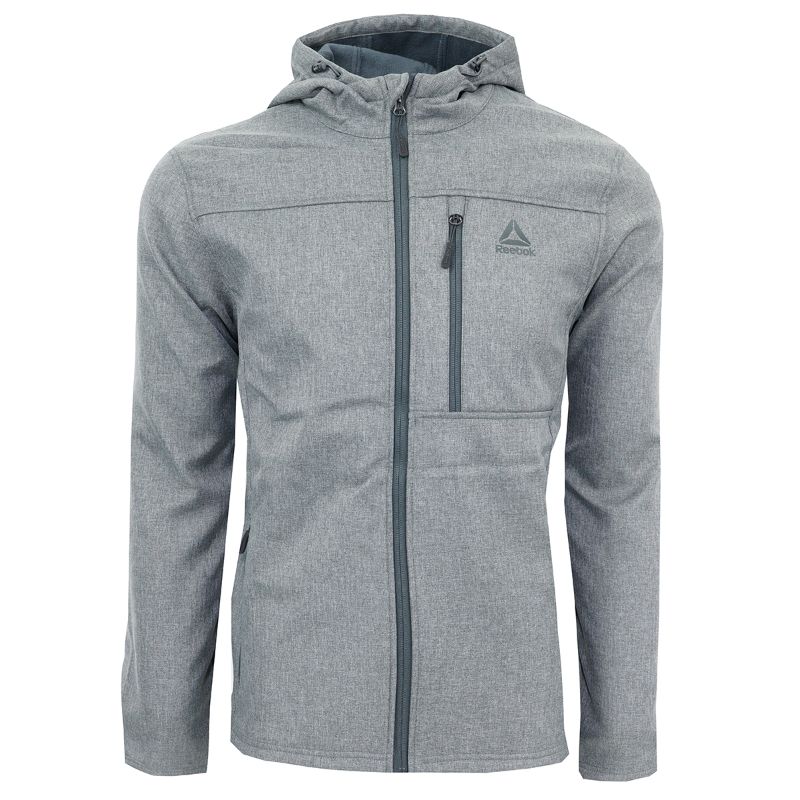 chaqueta reebok hombre gris