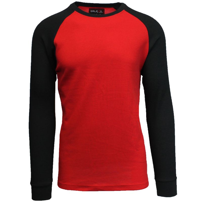 red and black raglan