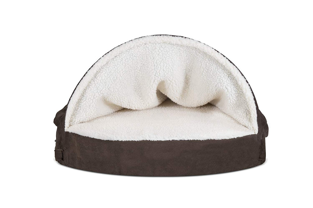 FurHaven Snuggery Round Burrow Pet Bed