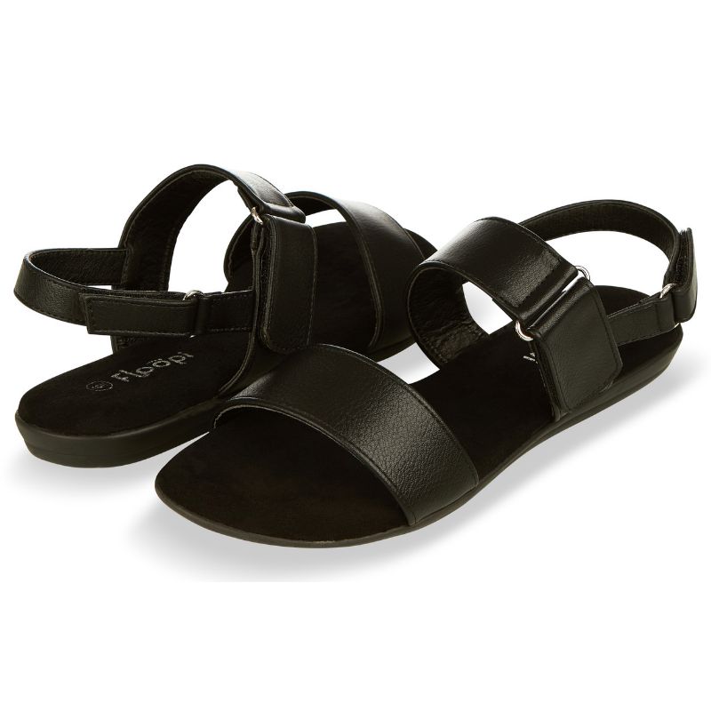 flat sandals with backstrap