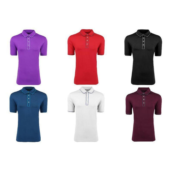 adidas men's puremotion piped polo