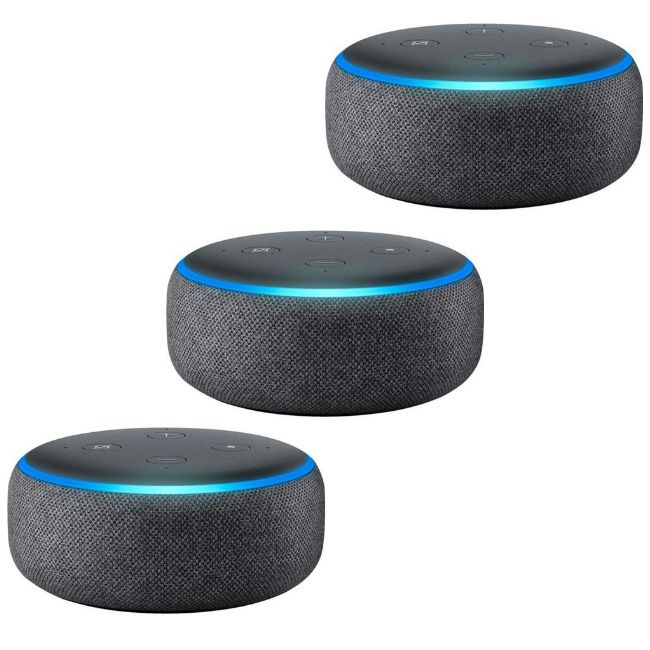 Amazon - Echo Dot (3rd Gen) - 3 Pack