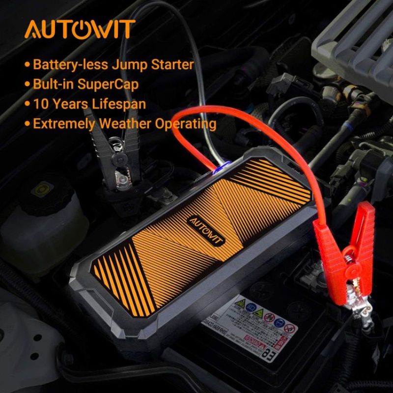 Autowit Supercap 2 Lite 12v Batteryless Jump Starter 700a Peak