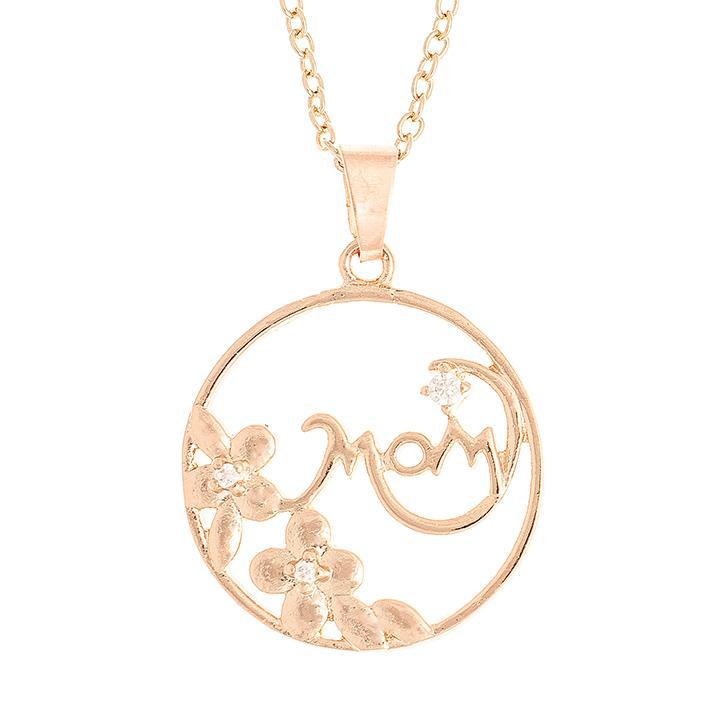 rose gold mom necklace