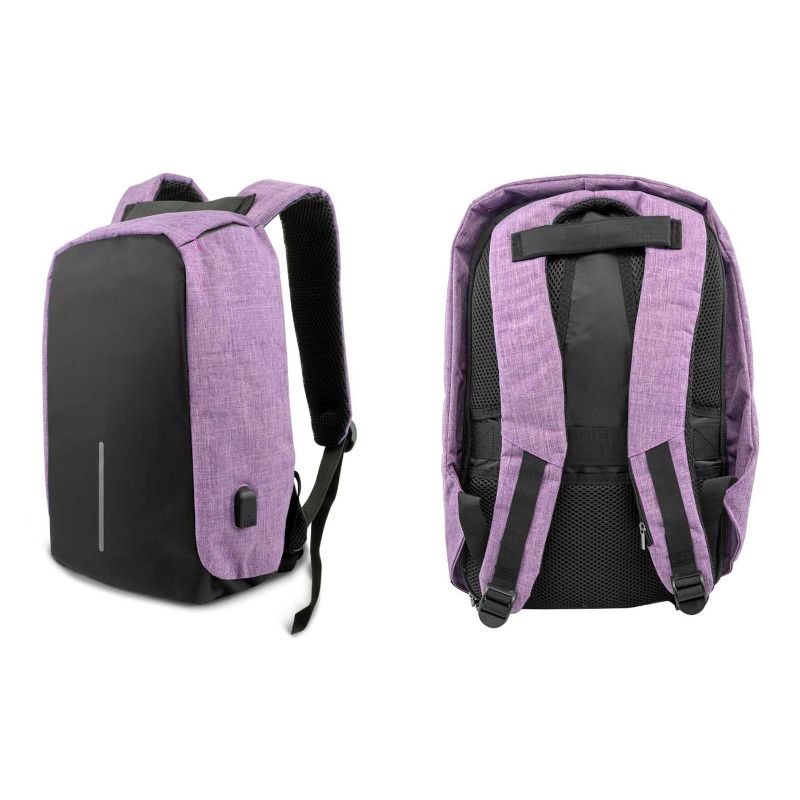 anti theft backpack purple