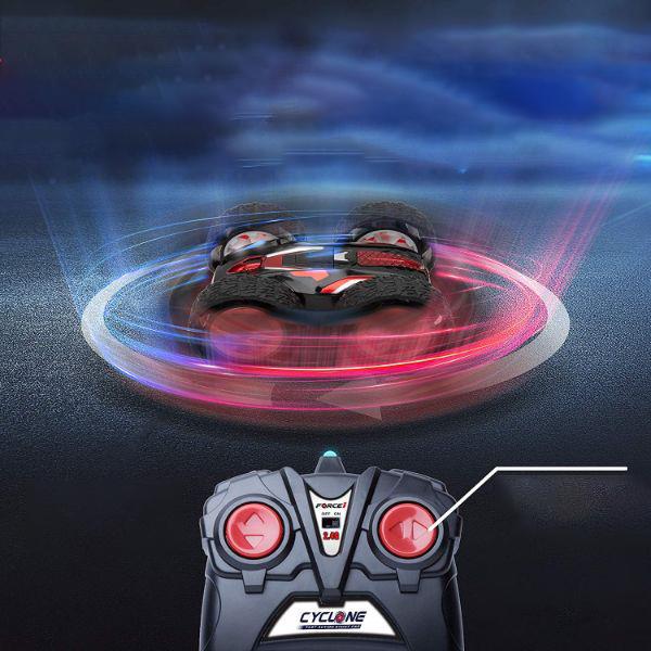 all terrain cyclone red remote control car