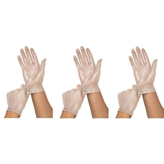 Disposable Powder Free Vinyl Gloves 100 Or 200 Pack