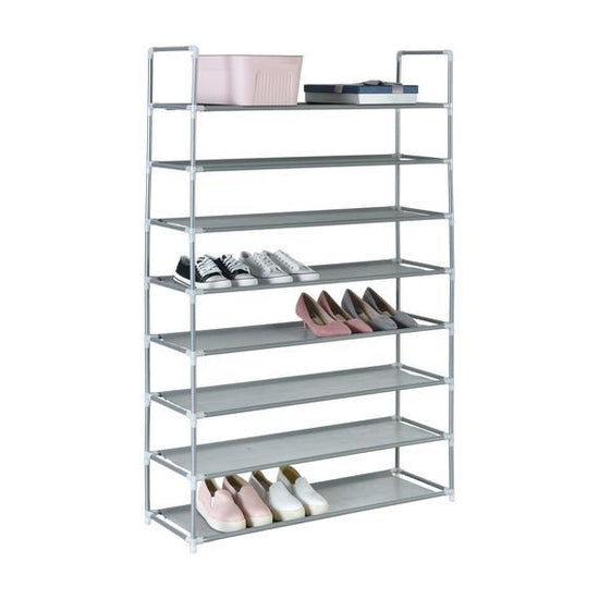 Eight Tier Metal Shoe Rack A Holds Up To 40 Pairs