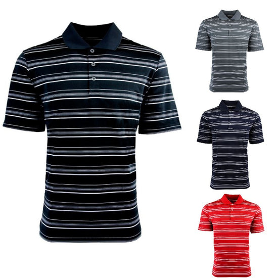 adidas men's puremotion textured stripe polo