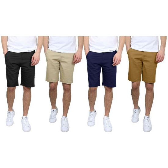 mens long chino shorts