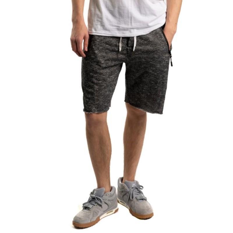 sweat shorts with zipper pockets