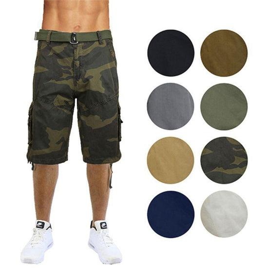 distressed khaki shorts