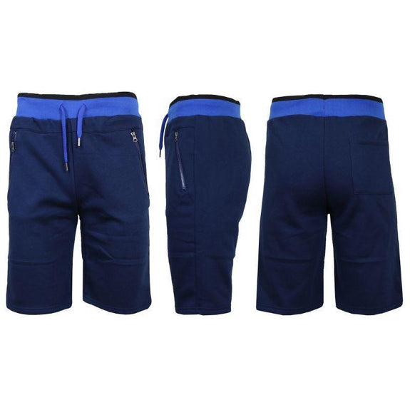 navy blue jogger shorts