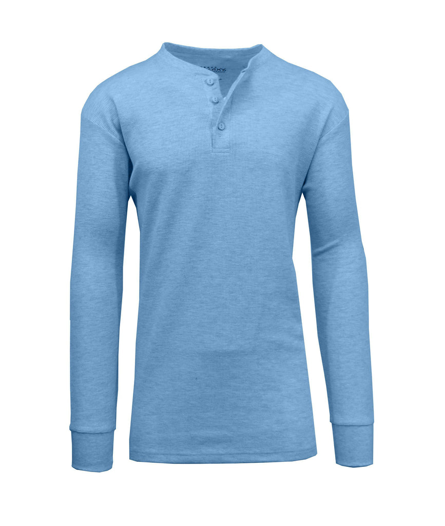 Men's Waffle-Knit Henley Thermals