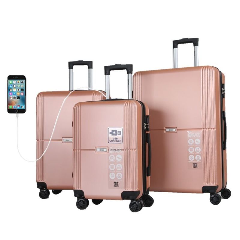 luggage with usb port