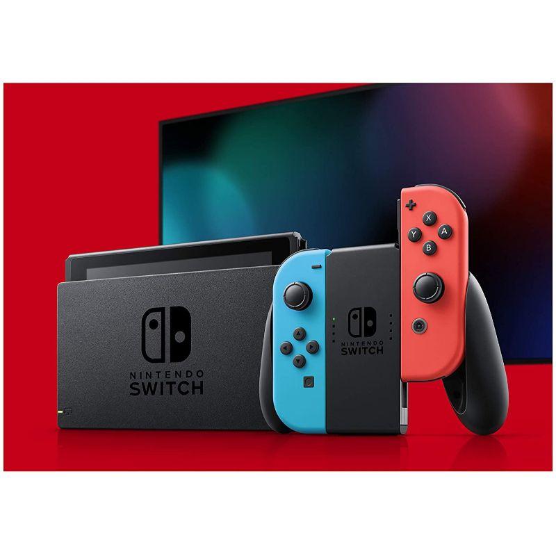 nintendo switch neon red and blue