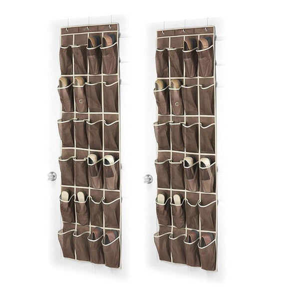 Whitmor Over The Door Shoe Shelves 24 Sections 2 Pack