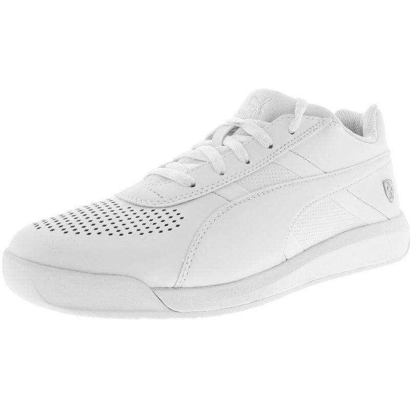 puma white high ankle shoes